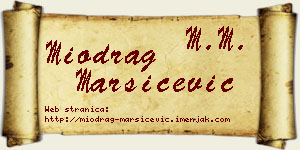 Miodrag Maršićević vizit kartica